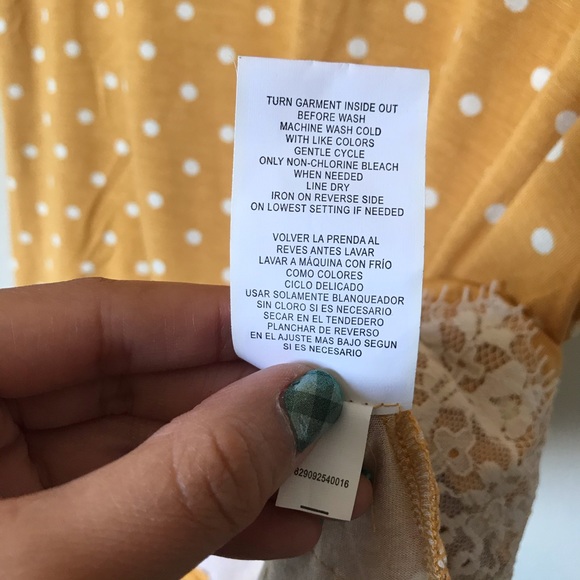 Rewind Gold/White Polka-Dot Cross Back Top - Picture 6 of 8